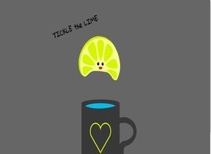 Animation, lime drops in a glass